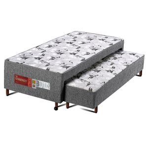 Cama Box Solteiro Polar Compact Plus com Auxiliar 88x188cm