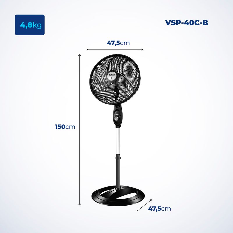 Ventilador-Coluna-Mondial-VSP-40C-B-40cm-6-pas-Super-Power