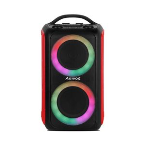 Caixa Amplificada Amvox ACA600 Red Bluetooth 600W Rms Bateria 4h