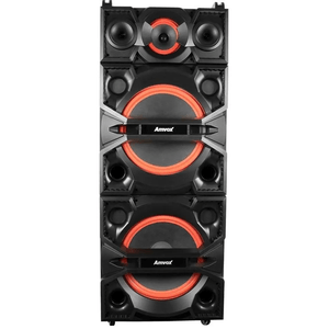 Caixa Amplificada Amvox  ACA2500 Preta Bluetooth 2500W Rms
