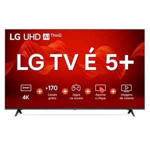 Smart TV 86” 4K LG UR8750 com Thinq AI, Alexa, Otimizador de Jogo