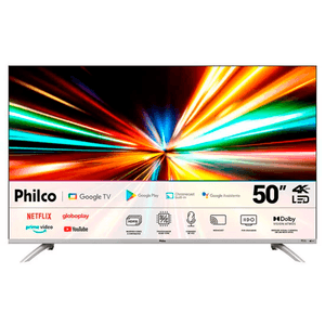 Smart TV 50” Philco Google 4K LED PTV50G2SGTSSBL