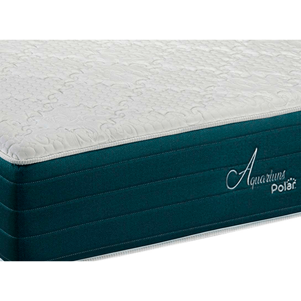 Colchão Casal Jasmim Queen Polar Molas Ensacadas 158x198x34cm Azul