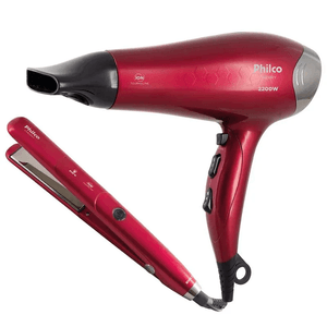 Kit Cuidados Pessoais Philco PKT3250 Cherry Tourmaline Íon