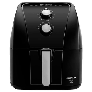 Fritadeira Air Fryer sem Óleo Elétrica Britânia 5,5 Litros Antiaderente 1500W BRF50