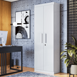 Armário Multiuso Lukaliam Delta New 2 portas Branco