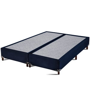 Base Box Casal Queen Polar Stella Bipartido 158x198cm Azul