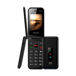 Celular Multi Flip Vita 4G Dual Chip Preto