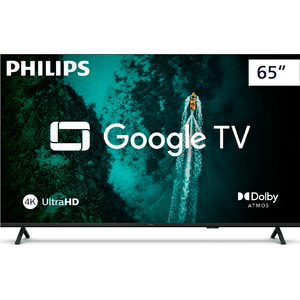 Smart TV 65" Philips LED 4K 65PUG7419 com Google Assistant integrado e Dolby