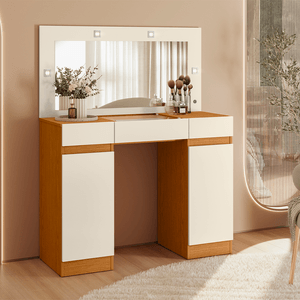 Camarim Studio com Espelho e LED Cinamomo/Off white