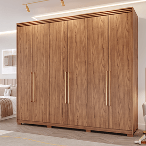 Guarda Roupa Panan Aurora 6 Portas Cinamomo