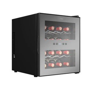 Adega Philco PAD16E para 16 garrafas Preto/Cinza