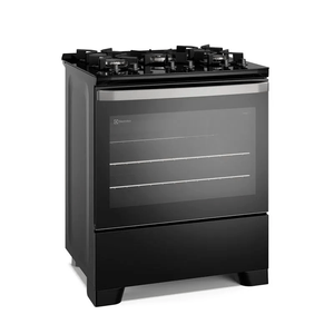 Fogão 5 Bocas Electrolux Efficient Acendimento Automático Preto