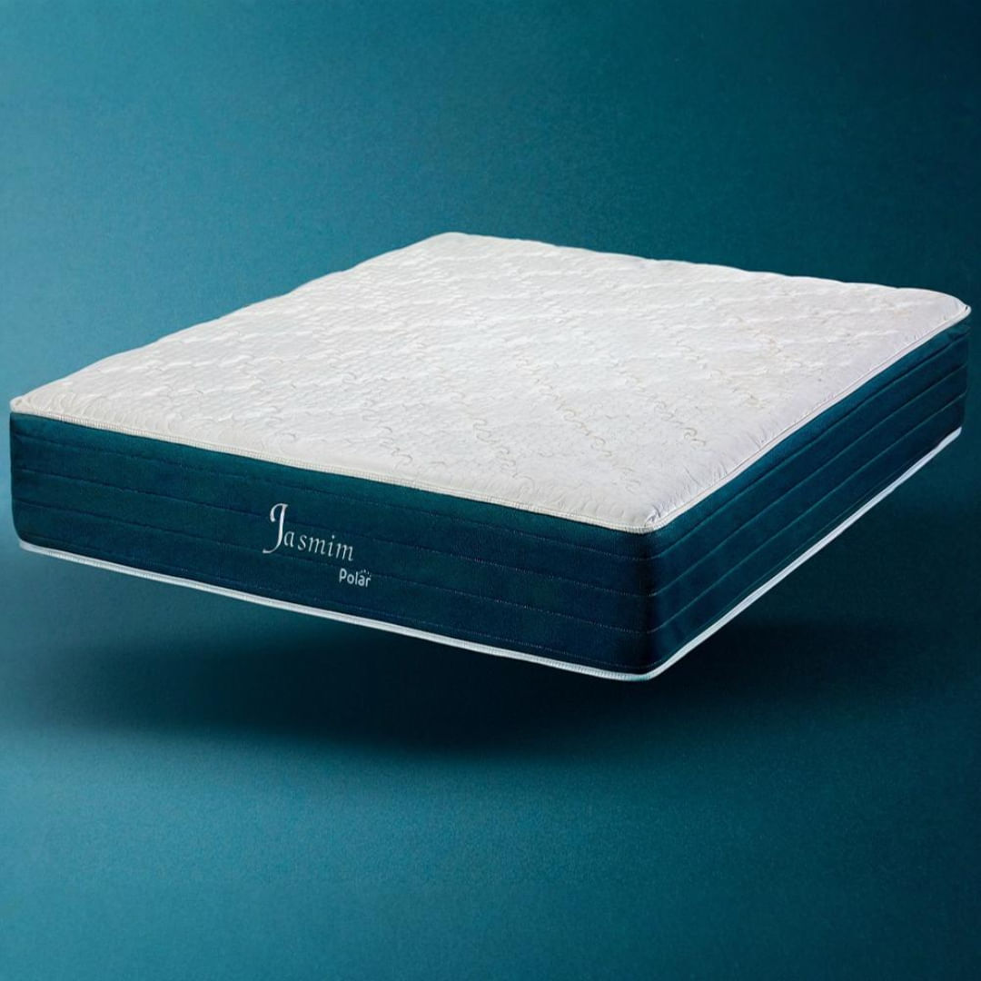 Colchão Casal King Jasmim Polar 193x203x34cm Azul