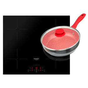Kit Cooktop Indução 4 Bocas Dako 220V com Panela Redstone 2,7L PPH2