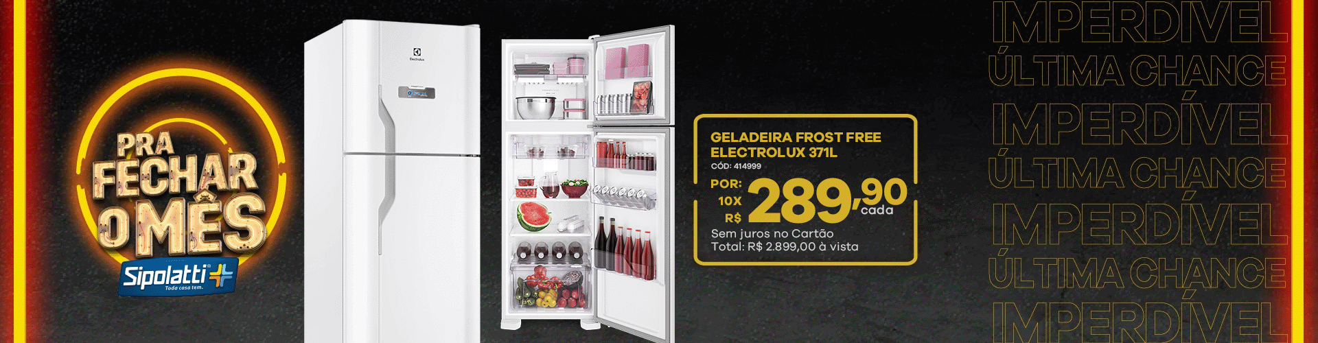 Geladeira Refrigerador 371L Electrolux Duplex DFN41 Frost Free