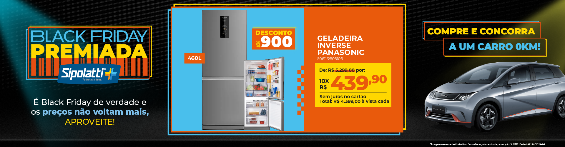 Geladeira Panasonic Frost Free Inverter 460L Aço Escovado NR-BB64PV1X