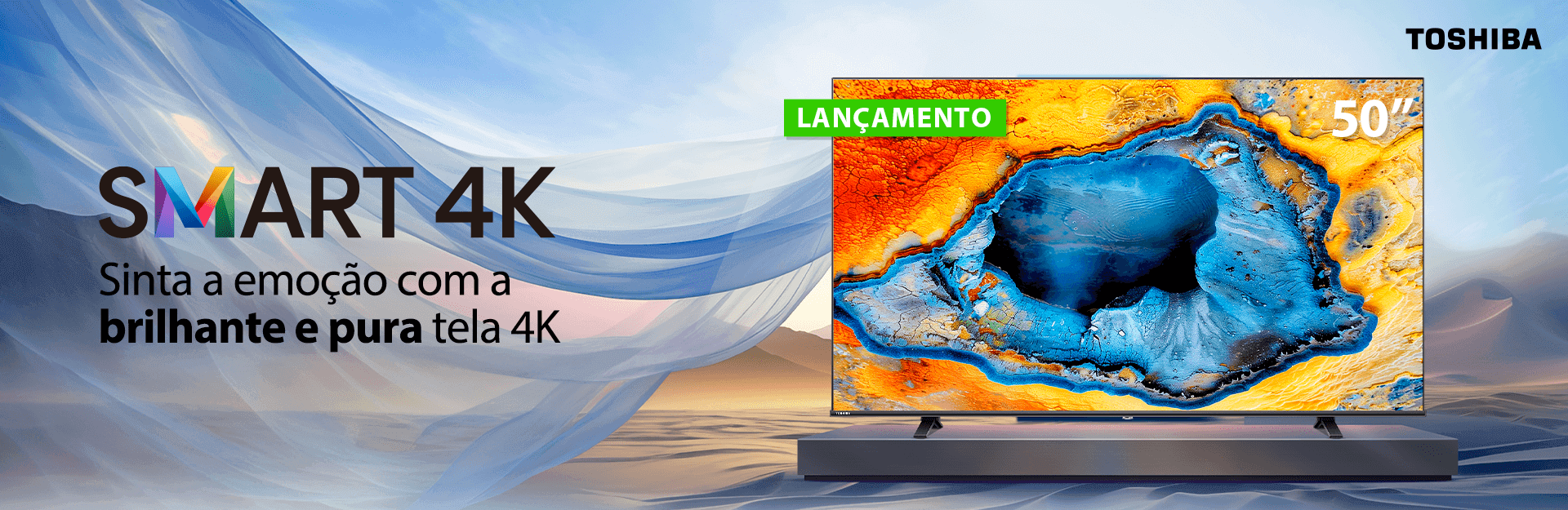 Smart TV 50" Toshiba DLED 4K Dolby Audio TB029M