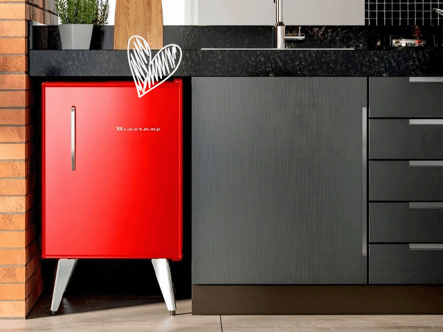 Frigobar Brastemp Retrô BRA08HV 76 Litros Vermelho