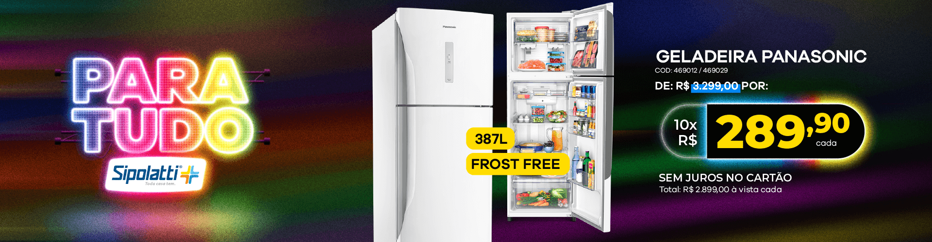 Geladeira Panasonic A+++ NR-BT41PD1W 387L 