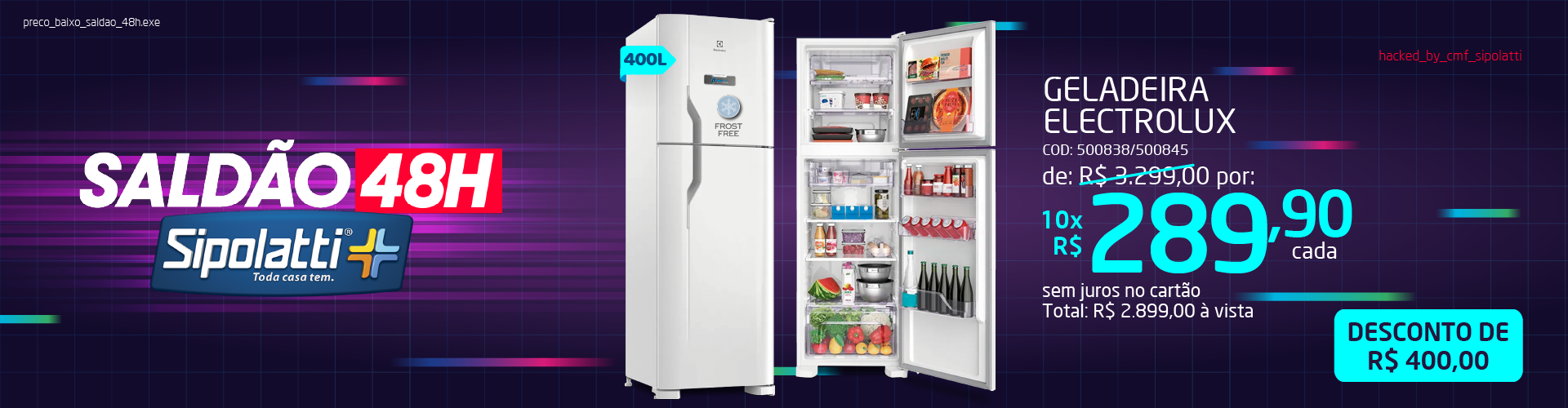 Geladeira Electrolux DFN44 Frost Free Duplex 400L